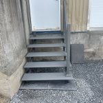 Rampe d'entré d'escalier sur mesure en fibre de verre - Fibre de Verre Plus